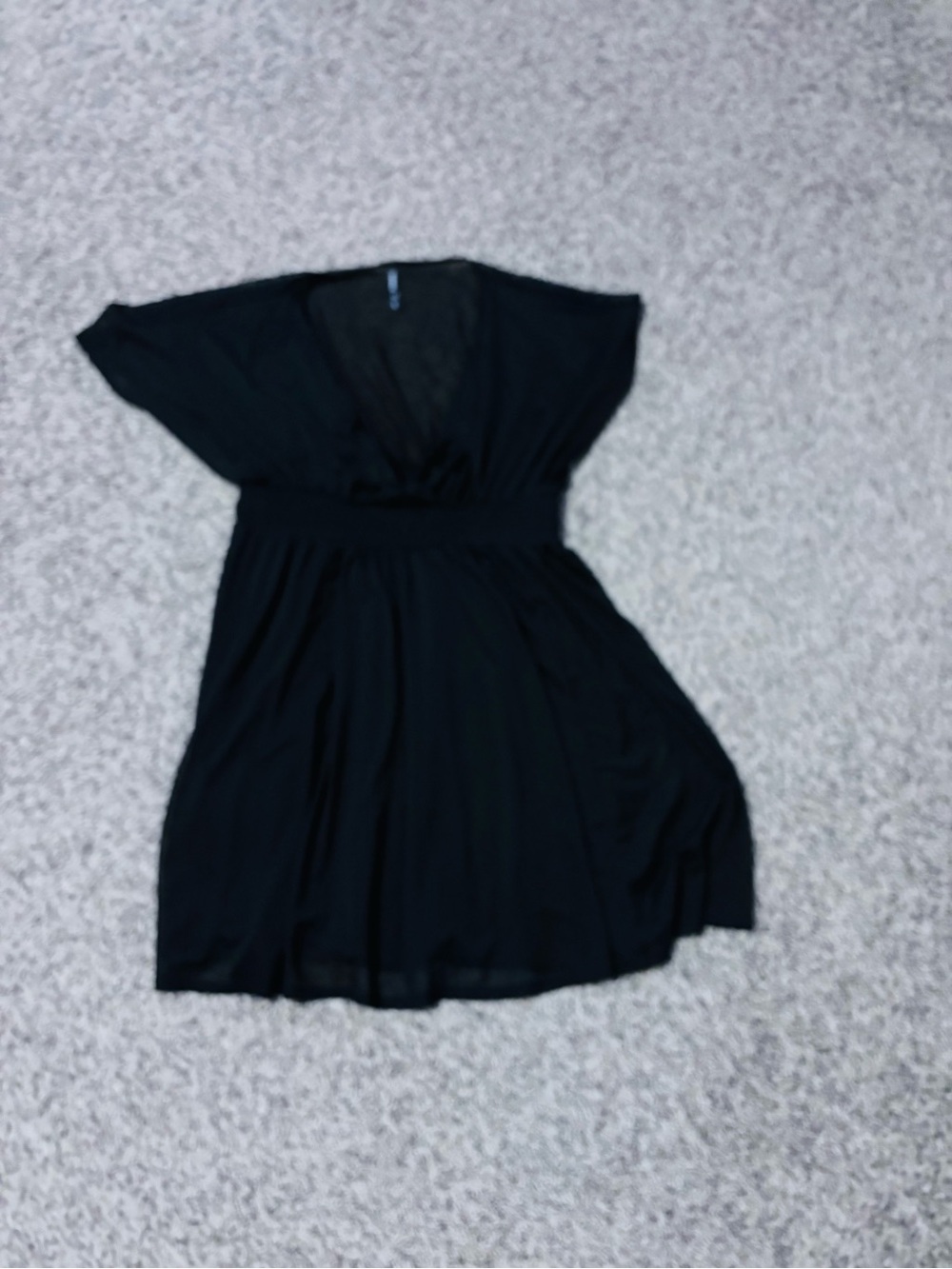 torrid Black Lace-Trim V-Neck sheer swim cover up